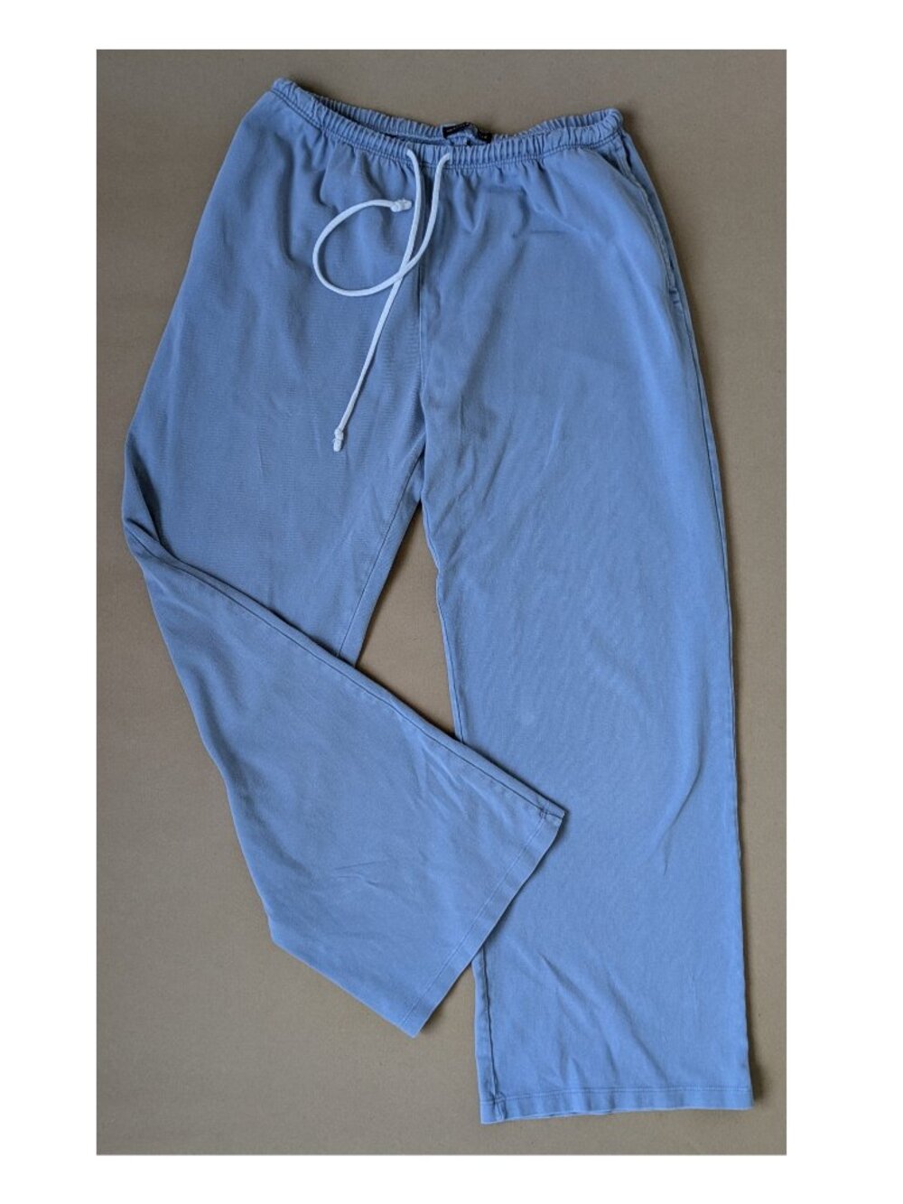 Brandy Melville Blue Wide-Leg Lounge Pants